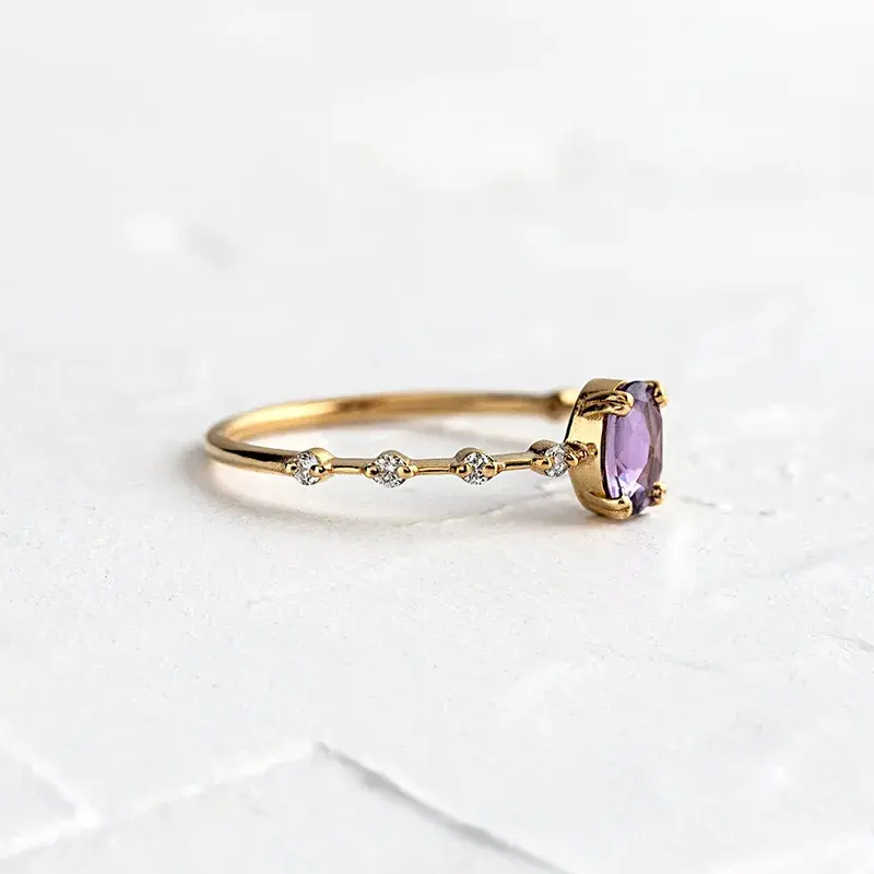Purple Stone Ring - FY0135